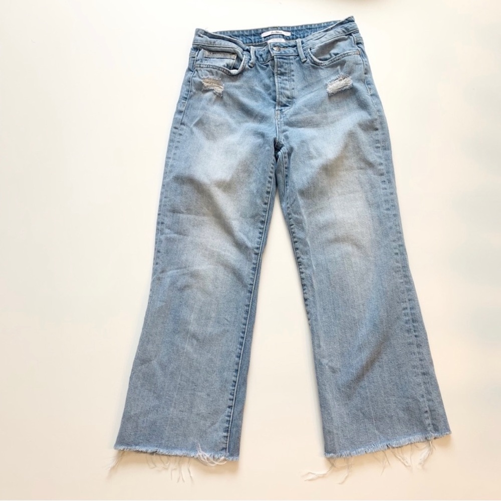 Sam Edelman Chelsea High Rise Wide Leg Crop Denim Jeans - Picture 2 of 12